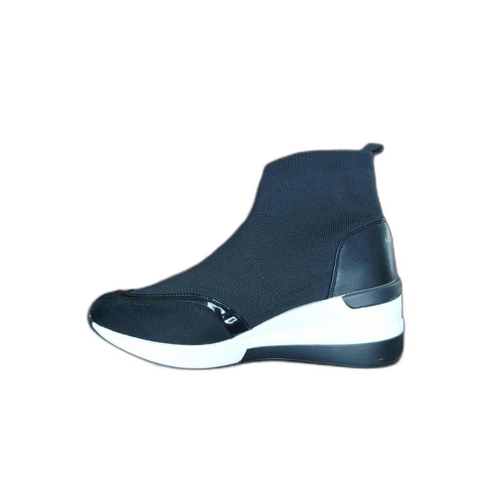 French Connection Starr Black Sock Sneaker Wedge Bootie FC-STARR-08-DS Womens 9